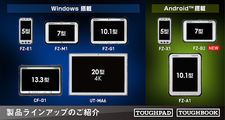 pi\jbN Panasonic m[gp\R TOUGHPAD TOUGHBOOK iCibv