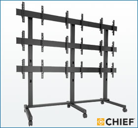 ケイアイシー KIC CHIEF マルチディスプレイマウント（スタンドタイプ/9画面用） LVM3X3U (送料無料)