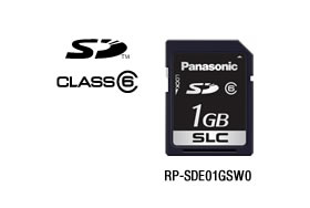 パナソニック Panasonic 業務用SDメモリーカード FX/EXシリーズ SD(1GB/CLASS6) RP-SDE01GSW0