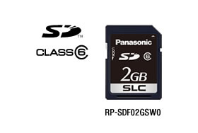パナソニック Panasonic 業務用SDメモリーカード FX/EXシリーズ SD(2GB/CLASS6) RP-SDF02GSW0