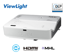 NEC フルHD対応 超短焦点プロジェクター ViewLight NP-U321HJD